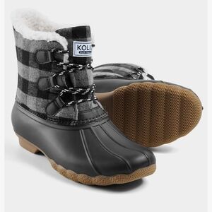 Kolili‎ Black and Gray Winter Boots